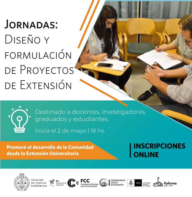 Jornadas sobre diseño y formulación de Proyectos de Extensión